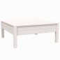 vidaXL Muebles de jardín 3 pzas y cojines blanco madera maciza pino vidaXL Muebles de jardín 3 pzas y cojines blanco madera maciza pino