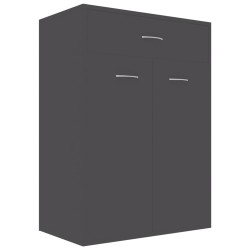 vidaXL Mueble zapatero de madera contrachapada gris 60x35x84 cm
