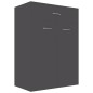 vidaXL Mueble zapatero de madera contrachapada gris 60x35x84 cm
