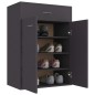 vidaXL Mueble zapatero de madera contrachapada gris 60x35x84 cm