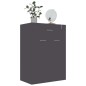 vidaXL Mueble zapatero de madera contrachapada gris 60x35x84 cm