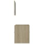 vidaXL Set de muebles de baño 2 pzas contrachapada color roble Sonoma vidaXL Set de muebles de baño 2 pzas contrachapada color roble Sonoma
