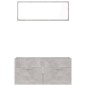vidaXL Set muebles de baño 2 piezas madera contrachapada gris hormigón vidaXL Set muebles de baño 2 piezas madera contrachapada gris hormigón