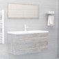 vidaXL Set muebles de baño 2 piezas madera contrachapada gris hormigón vidaXL Set muebles de baño 2 piezas madera contrachapada gris hormigón