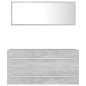 vidaXL Set muebles de baño 2 piezas madera contrachapada gris hormigón vidaXL Set muebles de baño 2 piezas madera contrachapada gris hormigón