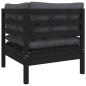 vidaXL Juego de muebles de jardín 8 pzas y cojines madera maciza pino vidaXL Juego de muebles de jardín 8 pzas y cojines madera maciza pino