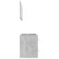 vidaXL Set muebles de baño 2 piezas madera contrachapada gris hormigón vidaXL Set muebles de baño 2 piezas madera contrachapada gris hormigón