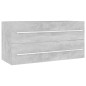 vidaXL Set muebles de baño 2 piezas madera contrachapada gris hormigón vidaXL Set muebles de baño 2 piezas madera contrachapada gris hormigón