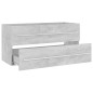 vidaXL Set muebles de baño 2 piezas madera contrachapada gris hormigón vidaXL Set muebles de baño 2 piezas madera contrachapada gris hormigón