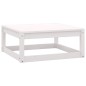 vidaXL Set de muebles de jardín 2 pzas con cojines madera pino blanco