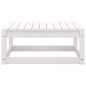 vidaXL Set de muebles de jardín 2 pzas con cojines madera pino blanco