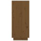 vidaXL Armario zapatero madera maciza de pino marrón miel 60x35x80 cm