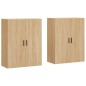 vidaXL Armario de pared 2 unidades roble Sonoma 69,5x34x90 cm vidaXL Armario de pared 2 unidades roble Sonoma 69,5x34x90 cm