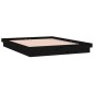 vidaXL Estructura de cama con LED madera maciza negro 135x190 cm vidaXL Estructura de cama con LED madera maciza negro 135x190 cm