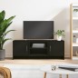 vidaXL Mueble de TV madera de ingeniería negro 102x30x37,5 cm vidaXL Mueble de TV madera de ingeniería negro 102x30x37,5 cm