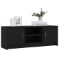 vidaXL Mueble de TV madera de ingeniería negro 102x30x37,5 cm vidaXL Mueble de TV madera de ingeniería negro 102x30x37,5 cm