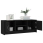 vidaXL Mueble de TV madera de ingeniería negro 102x30x37,5 cm vidaXL Mueble de TV madera de ingeniería negro 102x30x37,5 cm