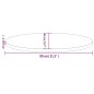 vidaXL Tablero de mesa ovalado madera maciza de pino 80x40x2,5 cm vidaXL Tablero de mesa ovalado madera maciza de pino 80x40x2,5 cm