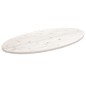 vidaXL Tablero de mesa ovalado madera maciza pino blanco 110x55x2,5 cm vidaXL Tablero de mesa ovalado madera maciza pino blanco 110x55x2,5 cm