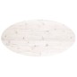 vidaXL Tablero de mesa ovalado madera maciza pino blanco 110x55x2,5 cm vidaXL Tablero de mesa ovalado madera maciza pino blanco 110x55x2,5 cm