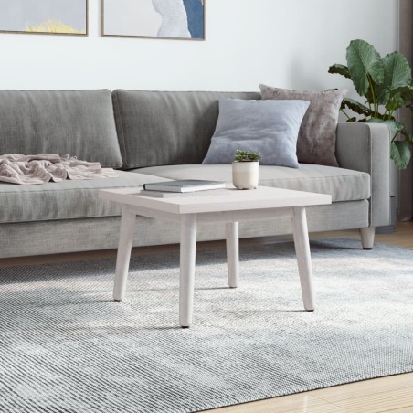 vidaXL Tablero de mesa cuadrado madera maciza pino blanco 50x50x2,5 cm