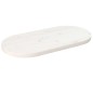 vidaXL Tablero de mesa ovalado madera maciza pino blanco 60x30x2,5 cm vidaXL Tablero de mesa ovalado madera maciza pino blanco 60x30x2,5 cm