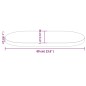 vidaXL Tablero de mesa ovalado madera maciza pino blanco 60x30x2,5 cm vidaXL Tablero de mesa ovalado madera maciza pino blanco 60x30x2,5 cm