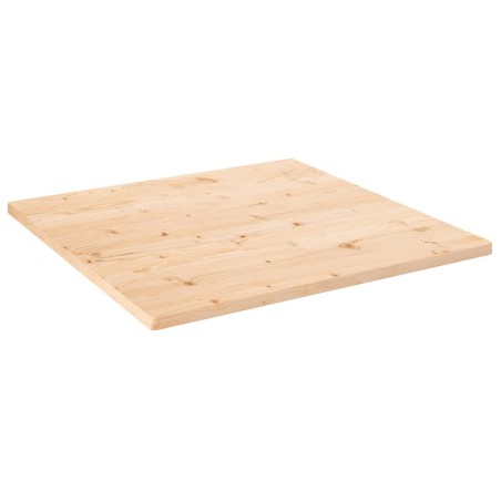 vidaXL Tablero de mesa cuadrado madera maciza de pino 90x90x2,5 cm