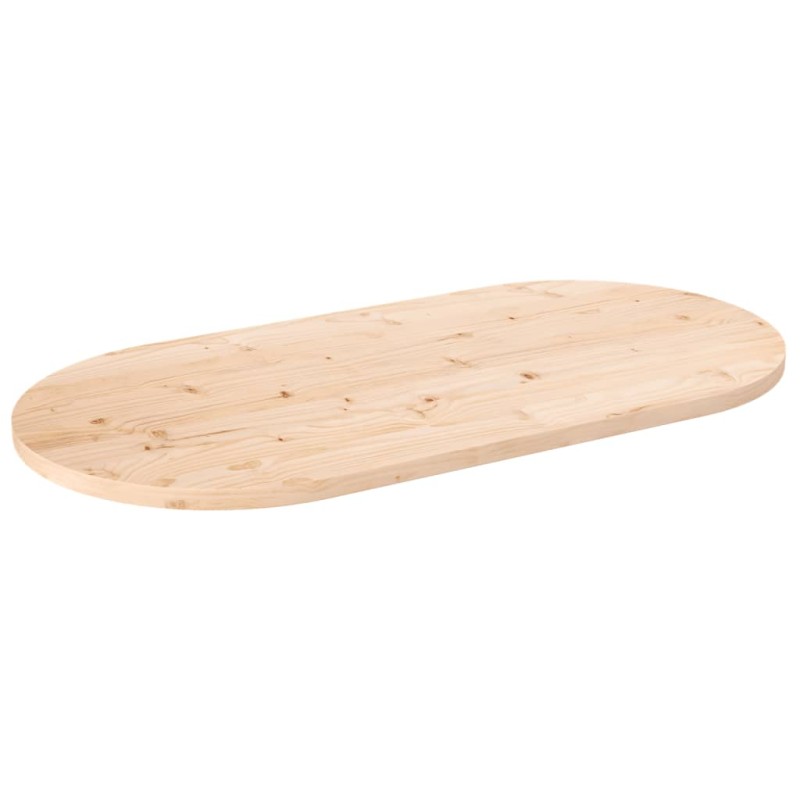 vidaXL Tablero de mesa ovalado madera maciza de pino 90x45x2,5 cm vidaXL Tablero de mesa ovalado madera maciza de pino 90x45x2,5 cm