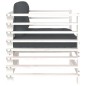 vidaXL Sillones de jardín con cojines 2 uds madera maciza pino blanco vidaXL Sillones de jardín con cojines 2 uds madera maciza pino blanco