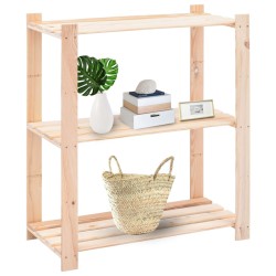 vidaXL Estantería 5 niveles 3 unidades madera pino maciza 150 kg