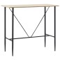 vidaXL Juego de mesa alta y taburetes 5 piezas tela gris oscuro
