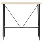 vidaXL Juego de mesa alta y taburetes 5 piezas tela gris oscuro