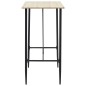 vidaXL Juego de mesa alta y taburetes 5 piezas tela gris oscuro