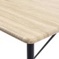 vidaXL Juego de mesa alta y taburetes 5 piezas tela gris oscuro