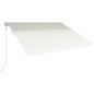 vidaXL Toldo automático retráctil color crema 400x300 cm vidaXL Toldo automático retráctil color crema 400x300 cm