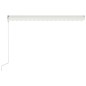 vidaXL Toldo automático retráctil color crema 400x300 cm vidaXL Toldo automático retráctil color crema 400x300 cm