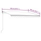vidaXL Toldo automático retráctil color crema 400x300 cm vidaXL Toldo automático retráctil color crema 400x300 cm