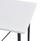 vidaXL Juego de mesa alta y taburetes 5 piezas tela gris oscuro vidaXL Juego de mesa alta y taburetes 5 piezas tela gris oscuro