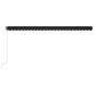 vidaXL Toldo retráctil automático gris antracita 600x300 cm