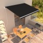 vidaXL Toldo automático retráctil gris antracita 400x300 cm vidaXL Toldo automático retráctil gris antracita 400x300 cm