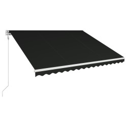 vidaXL Toldo automático retráctil gris antracita 400x300 cm