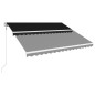 vidaXL Toldo automático retráctil gris antracita 400x300 cm vidaXL Toldo automático retráctil gris antracita 400x300 cm