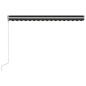 vidaXL Toldo automático retráctil gris antracita 400x300 cm vidaXL Toldo automático retráctil gris antracita 400x300 cm