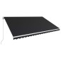 vidaXL Toldo retráctil manual gris antracita 500x300 cm vidaXL Toldo retráctil manual gris antracita 500x300 cm