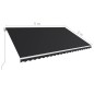 vidaXL Toldo retráctil manual gris antracita 500x300 cm vidaXL Toldo retráctil manual gris antracita 500x300 cm