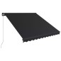 vidaXL Toldo retráctil manual gris antracita 300x250 cm vidaXL Toldo retráctil manual gris antracita 300x250 cm