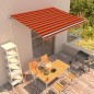 vidaXL Toldo manual retráctil naranja y marrón 400x300 cm vidaXL Toldo manual retráctil naranja y marrón 400x300 cm