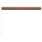 vidaXL Toldo manual retráctil naranja y marrón 400x300 cm vidaXL Toldo manual retráctil naranja y marrón 400x300 cm