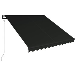 vidaXL Toldo retráctil automático gris antracita 300x250 cm